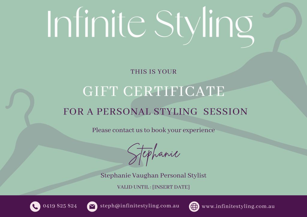 infinite styling gift certicate